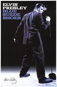 Elvis Presley Blue Suede Shoes Poster Print 24x36