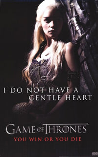 Game of Thrones Khaleesi Daenerys Targaryen Gentle Heart Poster Print