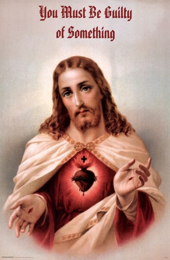 Jesus - Guilty Heart Rolled Poster Print