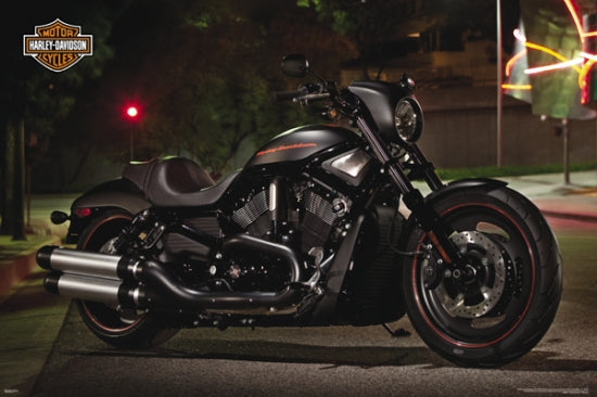 Harley Davidson Night Rod Poster - 36x24 print showcasing a motorcycle.