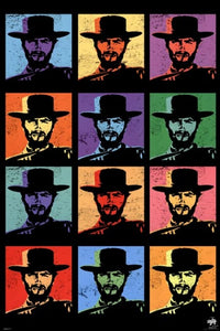 Clint Eastwood Pop Art Poster Print - 22x34