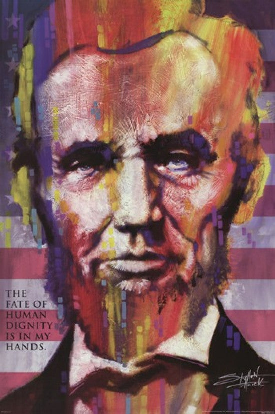 Abraham Lincoln Poster Print by Stephen Fishwick - 24x36