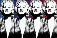 Marilyn Monroe Color Lips Poster showcasing vibrant colors and iconic art.