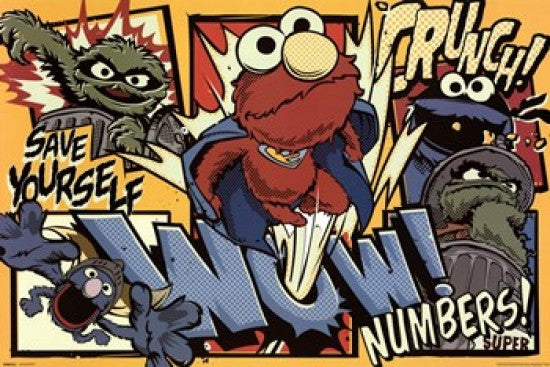 Sesame Street Comic Poster Print - 36x24 Rolled Poster