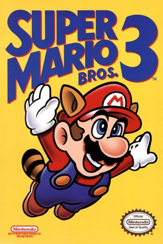Super Mario Bros. 3 Cover Poster Print - 22x34 Rolled Art