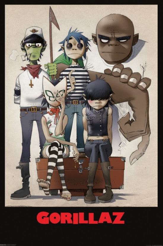 Gorillaz Family Portrait Poster Print (24x36)