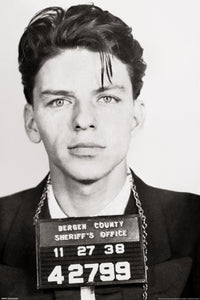 Frank Sinatra Mugshot Poster 24x36 - Vintage Music Memorabilia