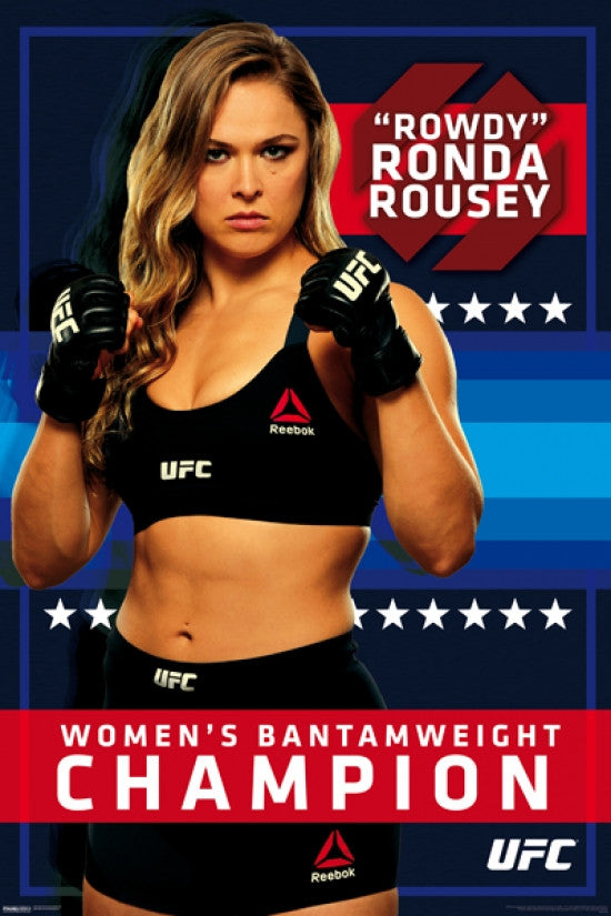 UFC Ronda Rousey Reebok Poster Print - 24x36