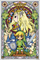 Zelda Stained Glass Poster Print - 24x36 Rolled Poster