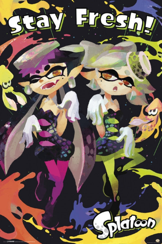 Splatoon - Stay Fresh Rolled Poster Print 24x36