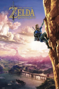 Zelda: Breath of the Wild Climbing Poster Print - 24x36