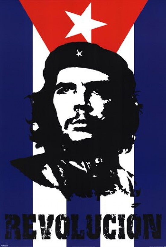 Che Guevara Flag Poster Print (24x36) - Perfect for Home or Office