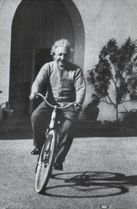 Albert Einstein Bike Poster in 24x36 size.