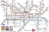 London Underground Map Poster - 36x24 art print showcasing the metro system design.