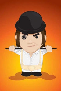 Alex Clockwork Orange Poster showcasing vintage movie art in vibrant colors.