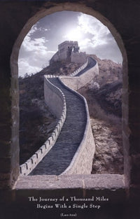 Journey of a Thousand Miles Poster, inspirational wall art