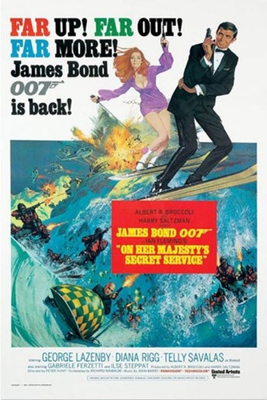 James Bond On Her Majesty's Secret Service Poster Print