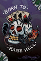 Ed Hardy Born To Raise Hell Poster Print featuring bold design
