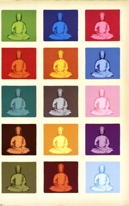 Buddha Pop Art Poster vibrant wall decor