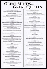 Great Minds - Great Quotes Poster Print 24x36