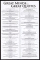 Great Minds - Great Quotes Poster Print 24x36