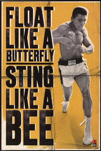 Ali - Float Like a Butterfly Rolled Poster Print