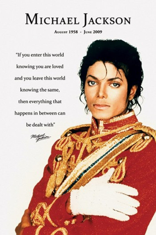 Michael Jackson Loved Poster Print - Rolled Art 24x36
