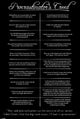 Procrastinator's Creed Poster Print - 22x34