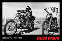 Easy Rider Black & White Poster Print - 34x22 Rolled Artwork