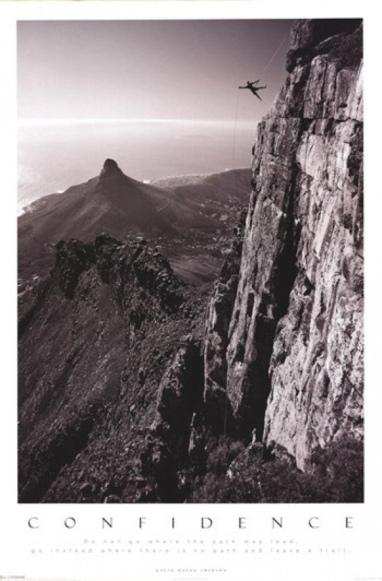 Confidence - Table Top Mountain Rolled Poster Print