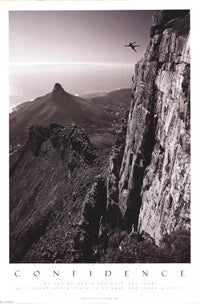 Confidence - Table Top Mountain Rolled Poster Print