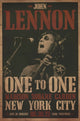 John Lennon concert poster art print featuring vibrant colors and iconic design.