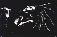 Bob Marley Black & White Hair Poster Print - 34x22