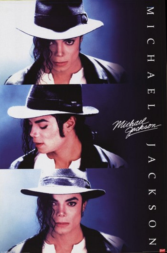 Michael Jackson Triptych Poster Print - 24x36 Rolled Poster
