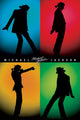 Michael Jackson Silhouettes Rolled Poster Print - 22x34
