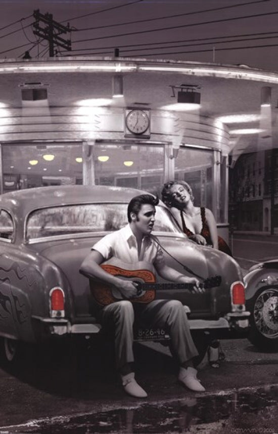 Legendary Crossroads Poster by Chris Consani showcasing vibrant landscape art.