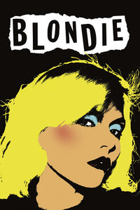 Blondie Punk Pop Art White Poster Print 22x34