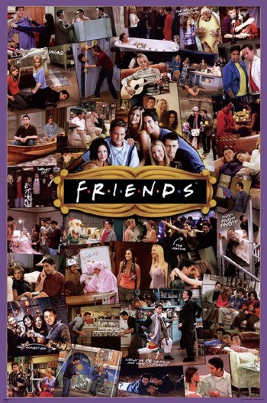 Friends Collage Poster Print - 24x36 Rolled Poster