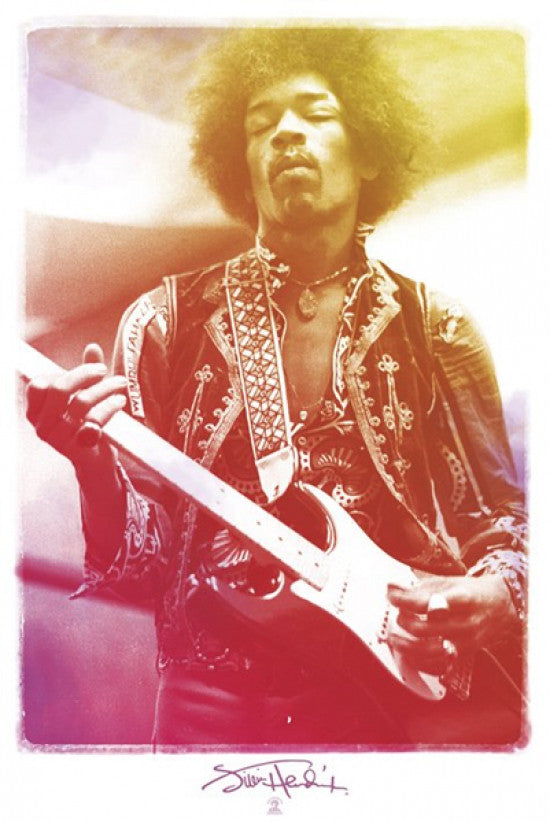 Jimi Hendrix Legendary Poster Print - 34x22 Rolled Poster