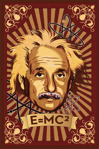Albert Einstein E=MC2 Poster Print - Rolled Artwork