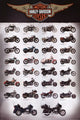 Harley Davidson Evolution Poster Print - 24x36