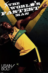 Usain Bolt Fastest Man Poster Print - 24x36 Rolled Poster