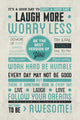 Be Awesome Inspirational Quote Poster Print - 22x34