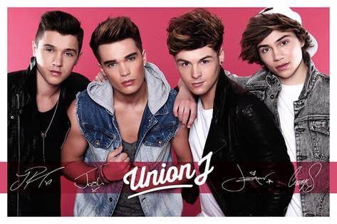 Union J Pink Poster Print - 22x34 Rolled Poster