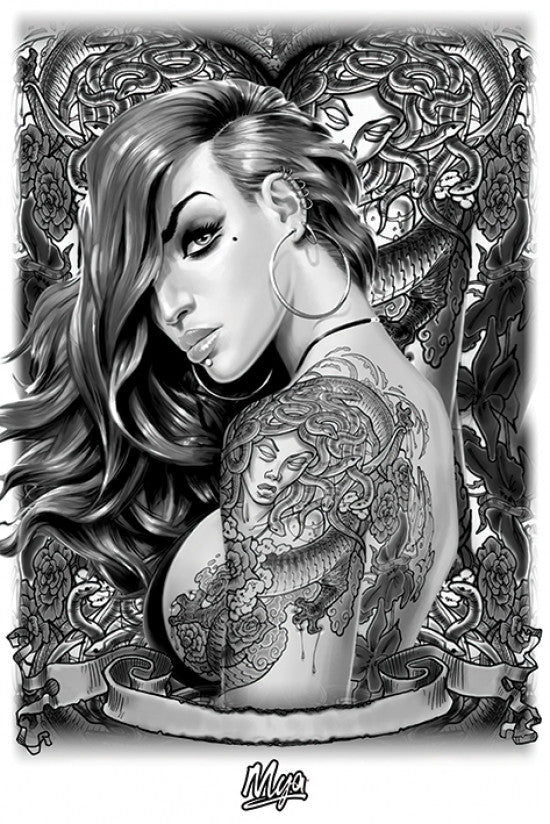 Mya Tattoo Art Poster Print – 24x36 Rolled Poster