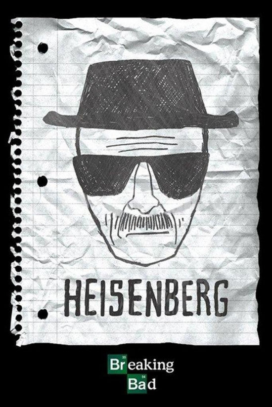 Breaking Bad Heisenberg Sketch Poster Print 24x36