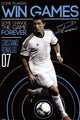Ronaldo Change the Game Poster Print showcasing Cristiano Ronaldo's dynamic energy.
