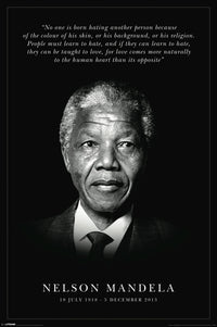 Nelson Mandela Commemorative Poster Print - 24x36