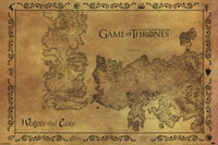 Game of Thrones Antique Map Poster Print - 34x22