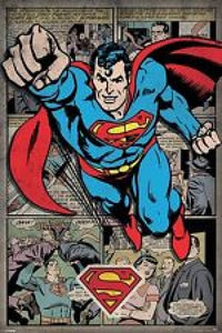 Superman Comic Montage Rolled Poster Print - 24x36